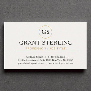 Carte De Visite Moderne Elegant Luxe Minimaliste Professionnel