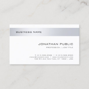 Carte De Visite Moderne Elegant minimaliste Design Modèle de socié