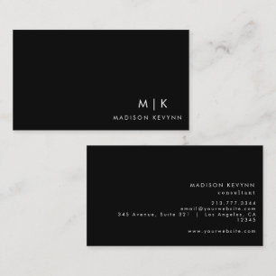 Carte De Visite Moderne Élégant minimaliste Professionnel Plain