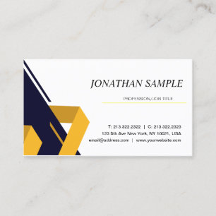 Carte De Visite Moderne Élégant minimaliste Professionnel Plain