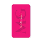 Moderne Élégant Monogramme rose