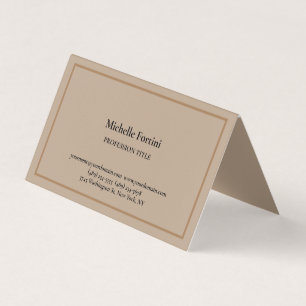 Carte De Visite Moderne élégant Plain Simple Minimaliste