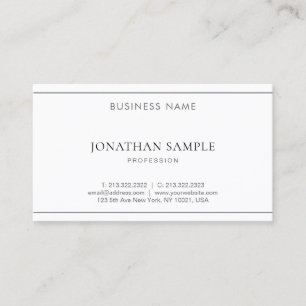 Carte De Visite Moderne élégant Populaire Simple Plain Professiona