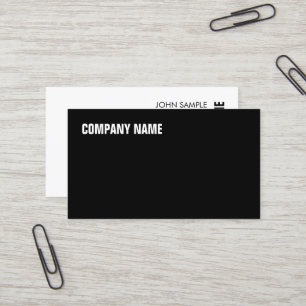 Carte De Visite Moderne Elegant Professional Simple Company