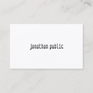 Carte De Visite Moderne Élégant Professionnel Créatif Simple Plain