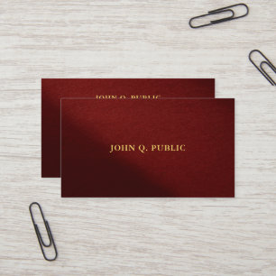 Carte De Visite Moderne Élégant Professionnel Modèle Texte Or