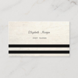 Carte De Visite Moderne Élégant Professionnel Rayures Noires