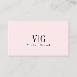 Carte De Visite Moderne Elegant Professionnel Simple Monogramme