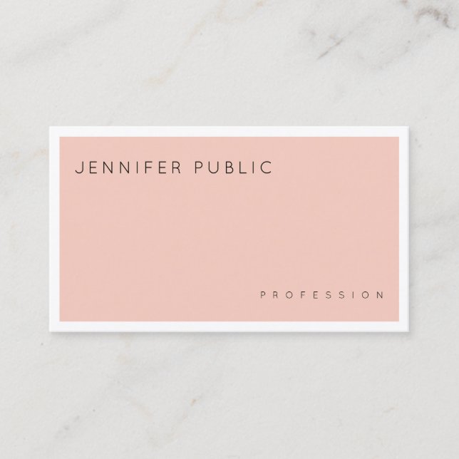 Carte De Visite Moderne Élégant Propre Professionnel Graceful Plai (Devant)