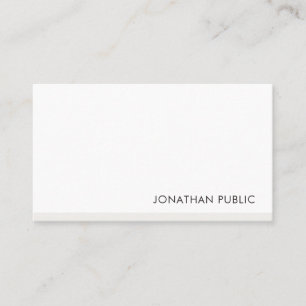 Carte De Visite Moderne Élégant Simple Chic Modèle Professionnel