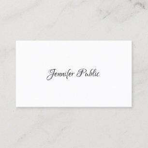 Carte De Visite Moderne Elegant Simple Design Modèle Professionnel