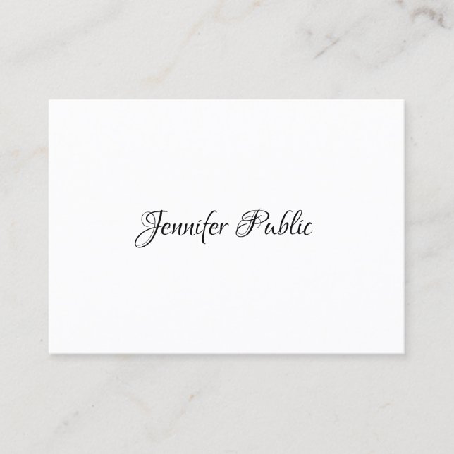 Carte De Visite Moderne Elegant Simple Design Modèle professionnel (Devant)