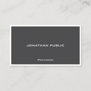Carte De Visite Moderne Élégant Simple Modèle Noir Et Blanc
