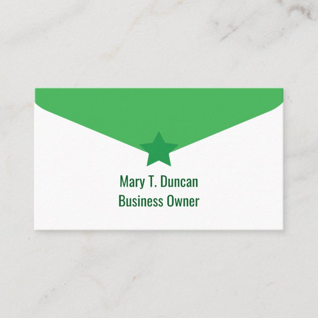 Carte De Visite Moderne Elegant Vert Beige Consultant Couverture D (Devant)