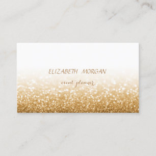 Carte De Visite Moderne Élégante Glitterie Professionnelle, Bokeh