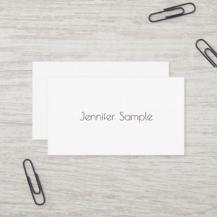 Carte De Visite Moderne Elite Design Professionnel Élégant Plain L