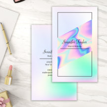 Moderne esthétique Holographique Dégradé minimal