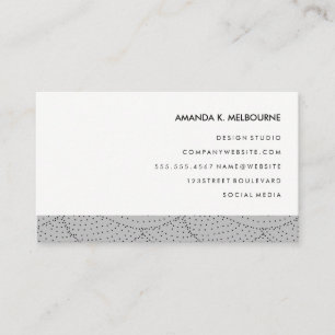 Carte De Visite Moderne et élégant Motif gris