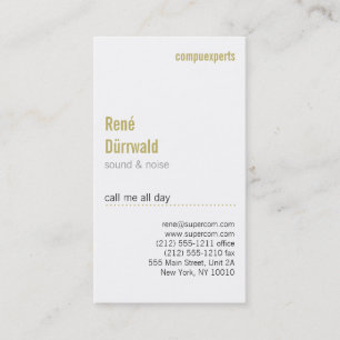 Carte De Visite Moderne et insolite