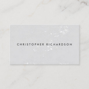 Carte De Visite MODERNE ET MINIMAL DÉTRUIT sur GRIS CLAIR