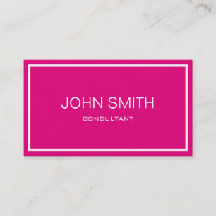 Carte De Visite Moderne et rose minimal
