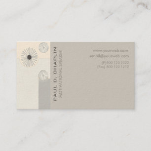 Carte De Visite Moderne géométrique floral professionnel unique