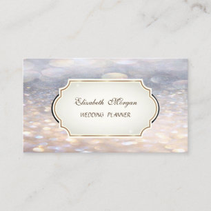 Carte De Visite Moderne Glamour élégant Bokeh Proffesional