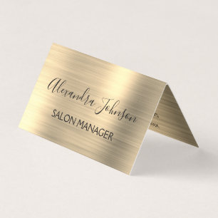 Carte De Visite Moderne Gold Foil