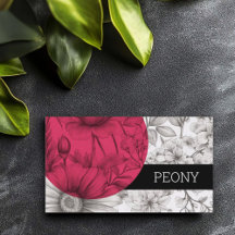 Moderne Gras fleuriste noir blanc rose rose Floral