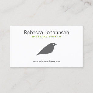 CARTE DE VISITE MODERNE GRAY BIRD Designer
