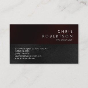 Carte de visite moderne gris-gris