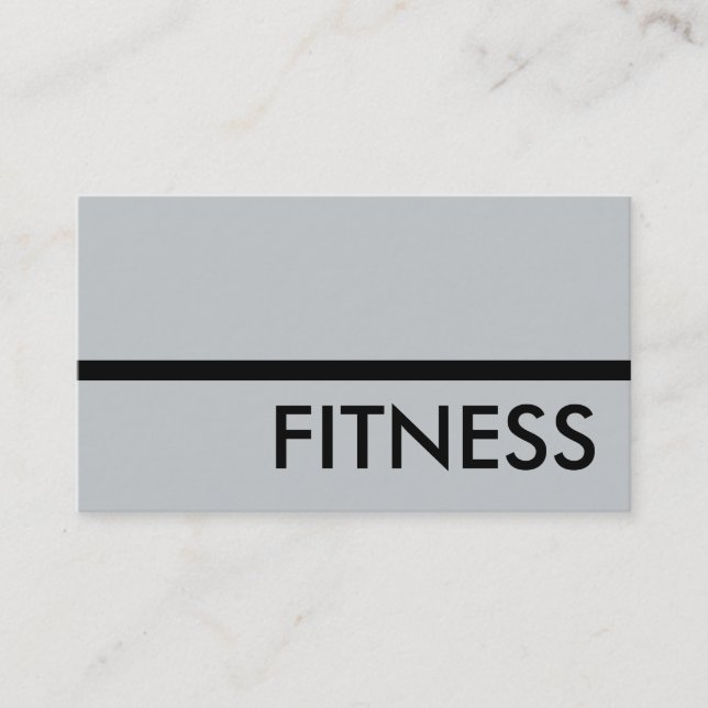 Carte de visite moderne Gris Professional Fitness (Devant)
