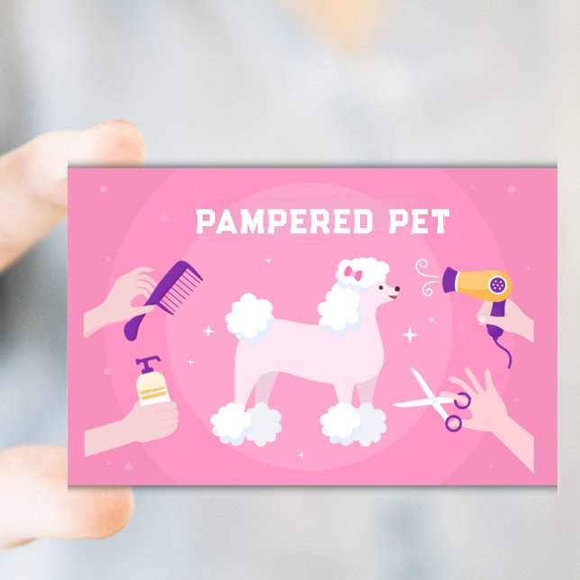 Carte De Visite Moderne Groomer pour animaux de compagnie Prochain (Créateur téléchargé)