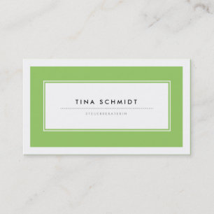 Carte De Visite Moderne Grün Visitenkarten