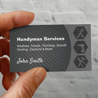 Carte De Visite Moderne Handyman Construction remodelage