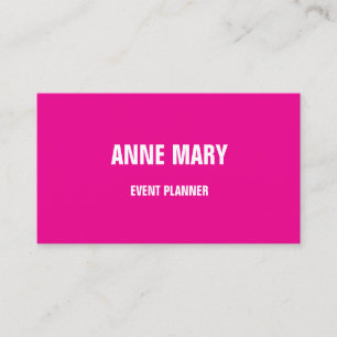 Carte De Visite Moderne Hot rose Fille brillant Colorful Cool tend