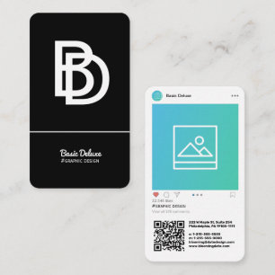 Carte De Visite Moderne inspirée par Instagram