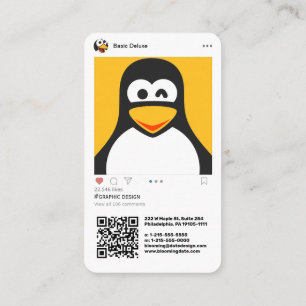 Carte De Visite Moderne inspirée par Instagram