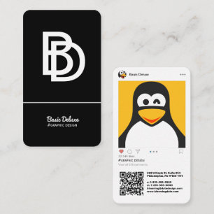 Carte De Visite Moderne inspirée par Instagram