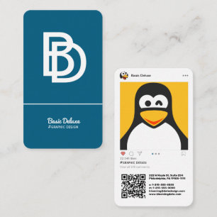 Carte De Visite Moderne inspirée par Instagram