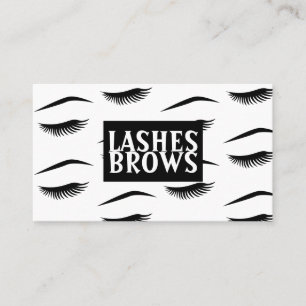 Carte de visite moderne Lashes & Brows