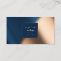 Moderne Marine Bleu Or élégant consultant de luxe 