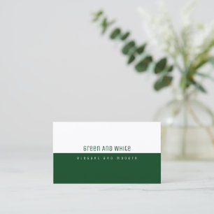 Carte de visite moderne mi-vert