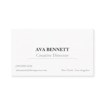 Carte de visite moderne minimaliste
