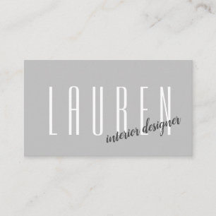 carte de visite moderne minimaliste à deux tons