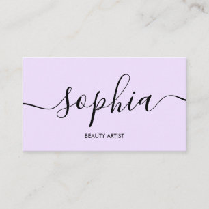 Carte De Visite Moderne minimaliste Calligraphie manuscrite