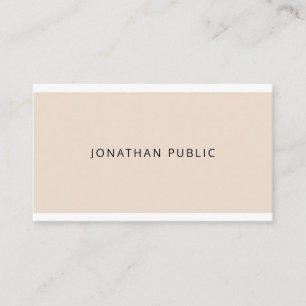 Carte De Visite Moderne minimaliste Couleurs élégantes Simple Chic