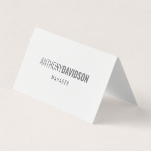 Carte De Visite Moderne minimaliste élégant professionnel