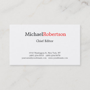 Carte De Visite Moderne minimaliste élégant professionnel