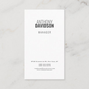 Carte De Visite Moderne minimaliste élégant professionnel